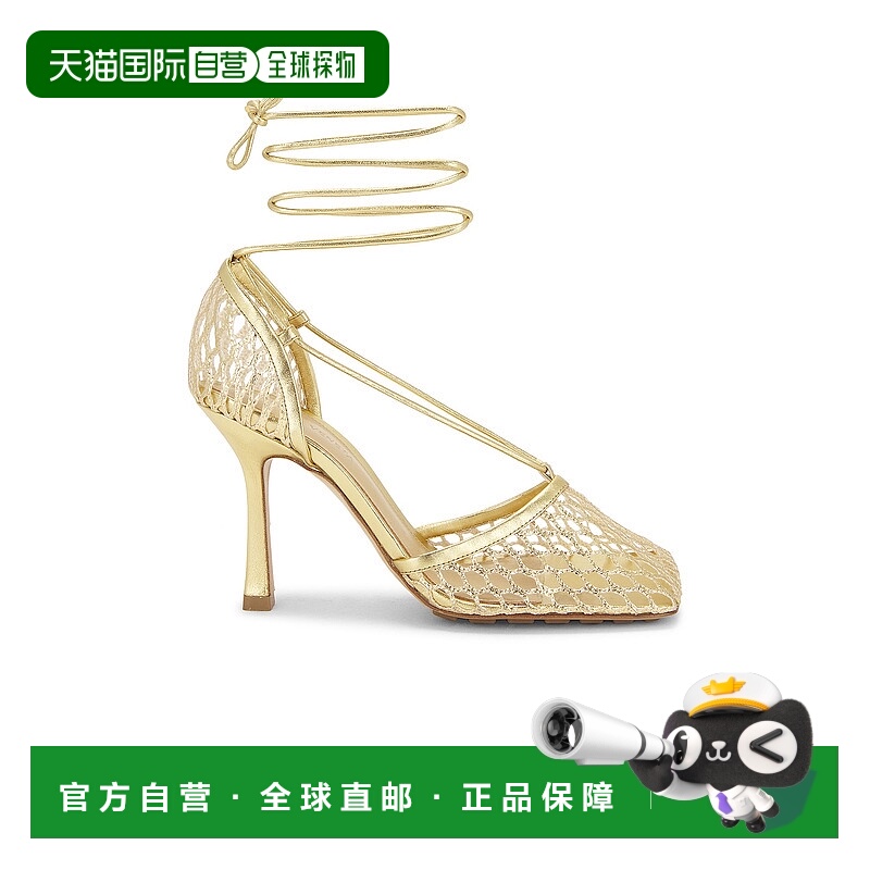 香港直邮Bottega Veneta 葆蝶家 女士 镂空编织高跟鞋 651388V1BT
