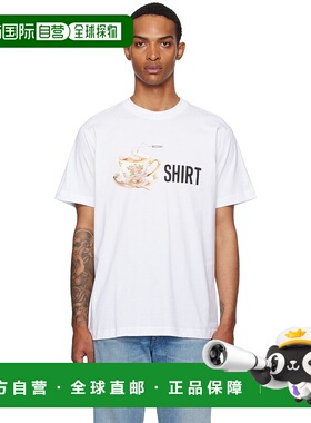 香港直邮Moschino 莫斯奇诺 男士 白色 Printed Organic Cotton T