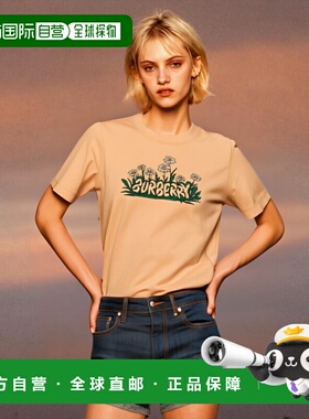 香港直邮Burberry 巴宝莉 女士 印花T恤 8102402TEACUP女装上衣