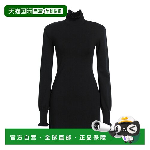 1h可退 香港直邮Sportmax 斯宝麦斯 女士 短款连衣裙 black黑色