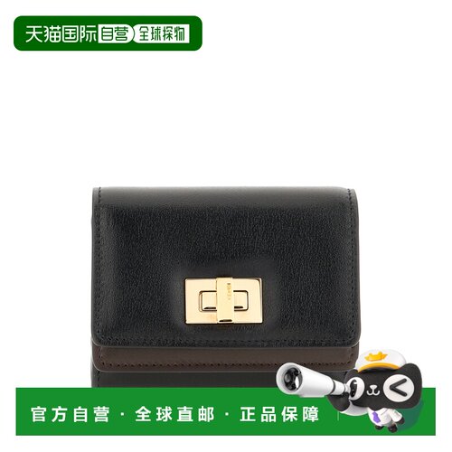 欧洲直邮FENDI 女士卡包 8M0555AWR7F1DDQ CO 黑色 PORTAFOGLI