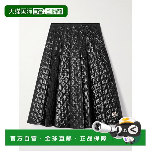 1h可退 香港直邮Moncler 盟可睐 女士 shell 嵌花褶裥绗缝带里衬