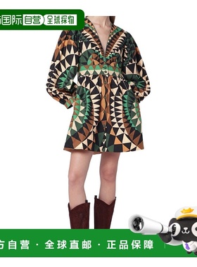 香港直邮Farm Rio 长袖连衣裙 351132