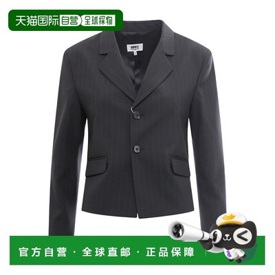 香港直邮Mm6 Maison Margiela 条纹单排扣西装外套 S62BN0075S522