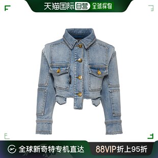 香港直邮Balmain 徽标牛仔外套 BS2B67D0038