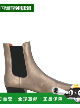 香港直邮Staud 女士 脚踝靴 metal金属色 舒适时尚