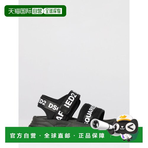 香港直邮DSQUARED2 男童休闲鞋 8017901 SS2026 黑色 Snandalo Ds