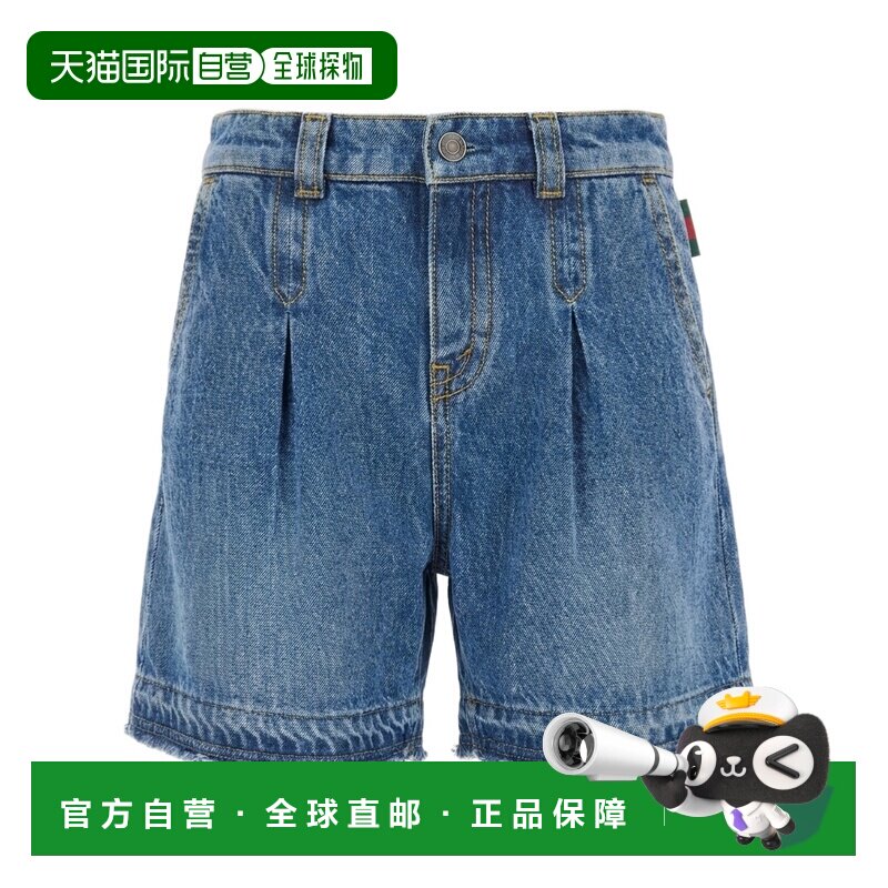 1h可退 香港直邮Gucci 漂白牛仔短裤 852117XDDEW