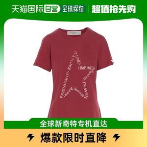 香港直邮Golden Goose Deluxe Brand star-motif slogan-print T-