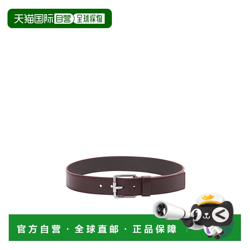 香港直邮Loewe Roller Curve 柔软粒面牛皮革腰带 E619238X60