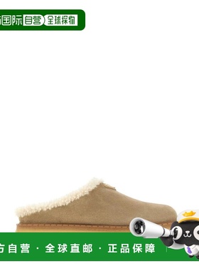 1h可退 香港直邮Prada 普拉达 女士 三角形標誌圓頭穆勒鞋 1S715N