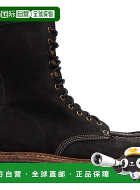 1h可退 香港直邮Visvim 维斯维木 男士 黑色 Scout Moc Folk 中筒