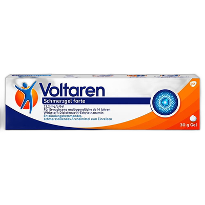 欧洲直邮德国Voltaren扶他林加强版止痛凝胶30g缓肌肉软组织关节