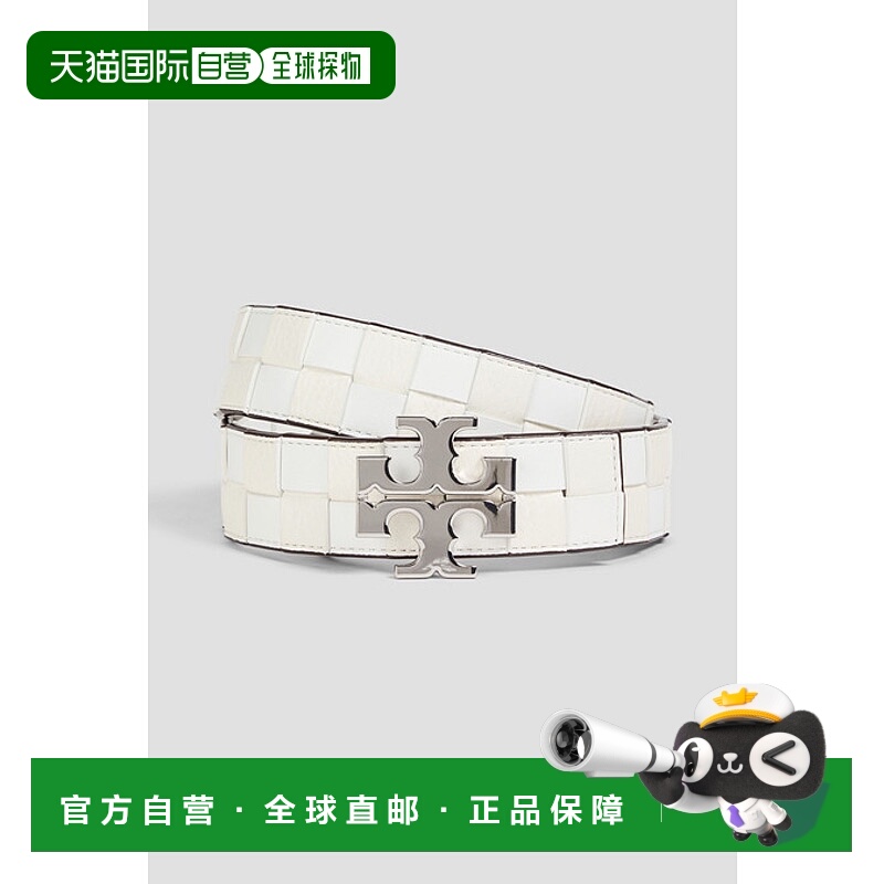 1h可退 香港直邮Tory Burch 托里 伯奇 女士 Eleanor 编织光滑鹅