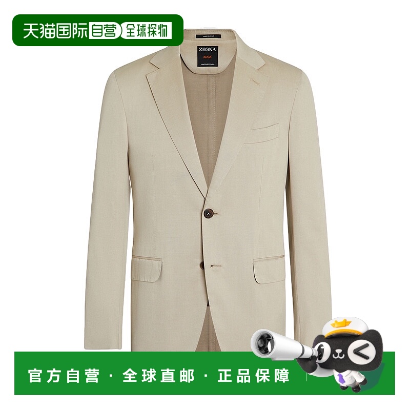 香港直邮Zegna 长袖西装外套 922N42A9杰尼亚羊毛
