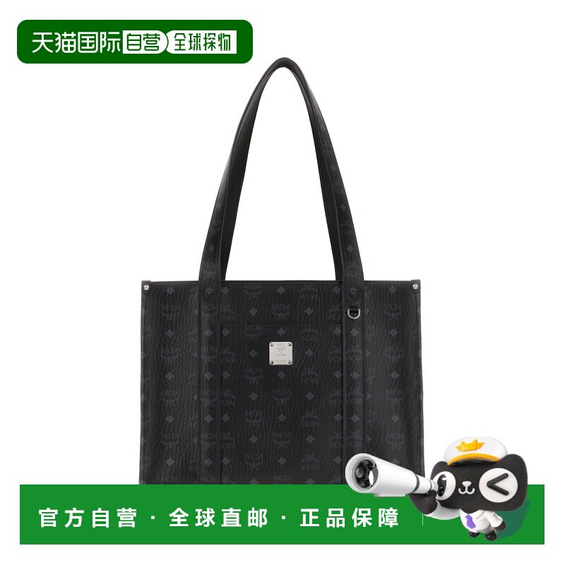 1h可退 香港直邮MCM 女士 Aren School 印花帆布购物包 MWTGSTA02