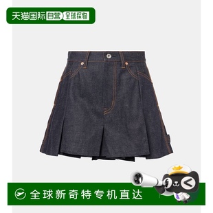 牛仔短褲 003638 香港直郵Sacai blue藍色 舒適 女士 1小時內(nèi)可退