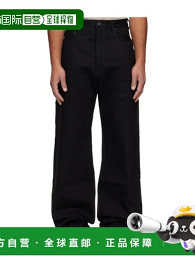 1h可退 香港直邮Rick Owens Drkshdw 无弹力阔腿牛仔长裤 DL02E23