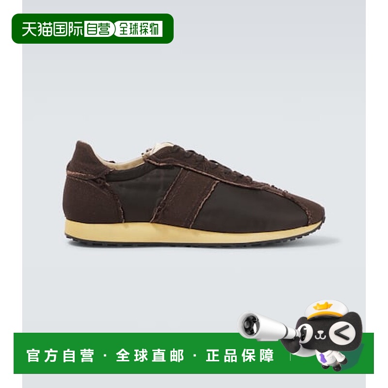 香港直邮The Row 男士 Moveo 帆布饰边运动鞋 brown棕色 舒适时尚