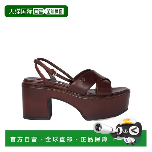 1h可退 Miu Miu 圆头高跟凉鞋 5XZ495V69F080厚底鞋