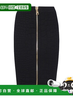 香港直邮Balmain 拉链半身裙 FF0LC290KJ14包臀裙