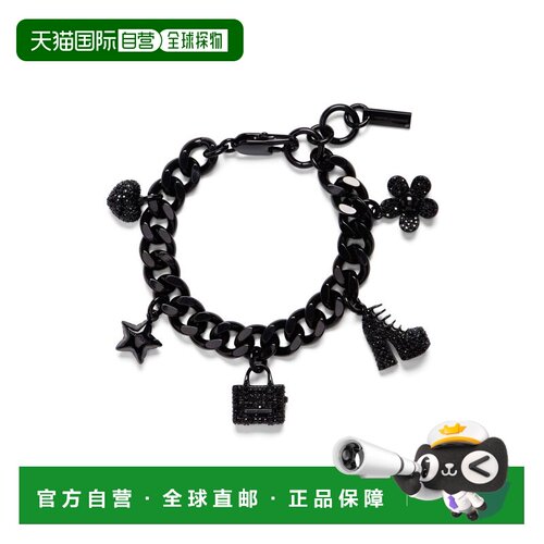 香港直邮Marc Jacobs 马克 雅可布 女士 BIJOUX 黑色莱茵石装饰手