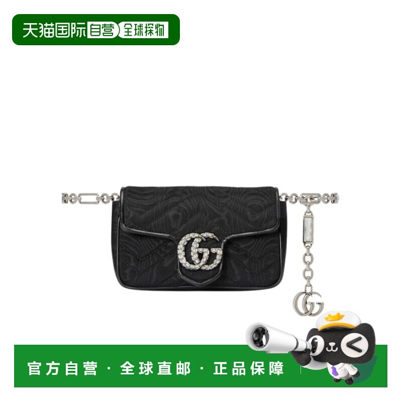 自营Gucci 马蒙GG Marmont晶饰腰包单肩包 746608FAB7Y