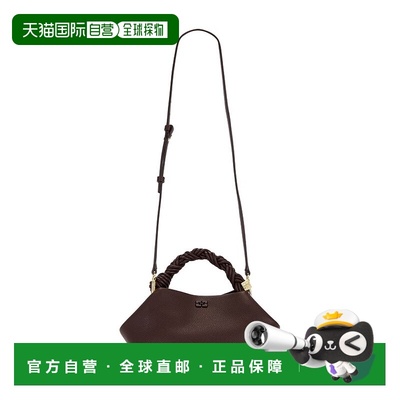 1h可退 香港直邮GANNI 甘尼 女士 Bou 小号木纹包包 A7274斜挎包