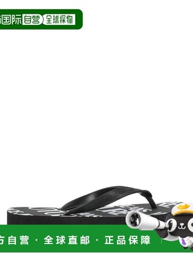 香港直邮versace 范思哲 女士 Slides 便鞋 black黑色 舒适时尚