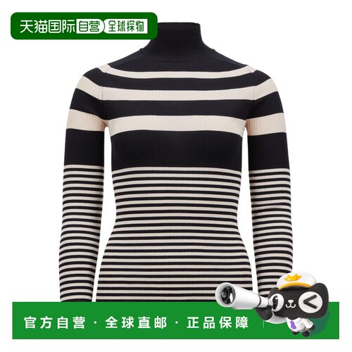 香港直邮Moncler 条纹羊毛高领长袖针织衫毛衣 K10939F00002M1180