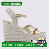 欧洲直邮JIMMY DELLENA100NMWAA0873草编坡跟鞋 CHOO 女士休闲鞋