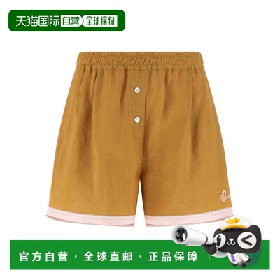 香港直邮MARNI 女士短裤 PAMA0629QSUTR02700Y64 SS2026 黄色