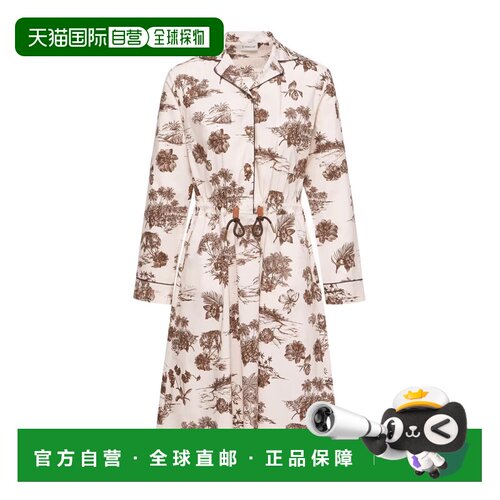 香港直邮Moncler 碎花及膝衬衫裙连衣裙 L10932G00020599D7