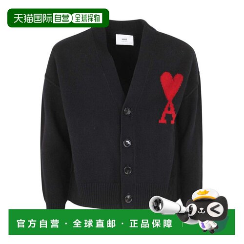 1h可退 香港直邮Ami Paris 女士针织衫 BFUKC006018009 SS2026 黑