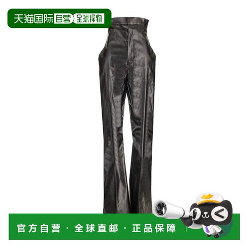 香港直邮RICK OWENS 女士皮裤 RP02D3307SCT009 CO 黑色 Dirt Bol