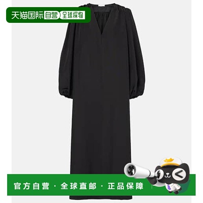 1h可退 香港直邮The Row 女士 Beauvoir 真丝羊毛长款连衣裙丝绸