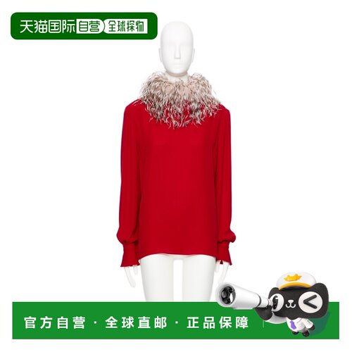 1h可退 香港直邮VALENTINO 女士针织衫 BAEB111MHAPG AW2025 红色