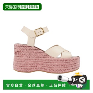 1h可退 香港直邮Chloe 圆头平底凉鞋 CH25A10OPI