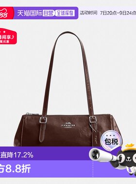 coach蔻驰 Asher 34 时尚牛皮革法棍包保龄球单肩包CBJ05