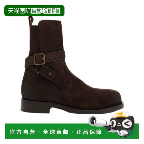 香港直邮Burberry 绒面皮靴男靴短靴 81243551