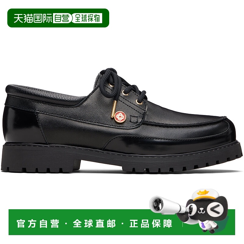 香港直邮Casablanca 男士 黑色帆船鞋 AAW25FW07003M