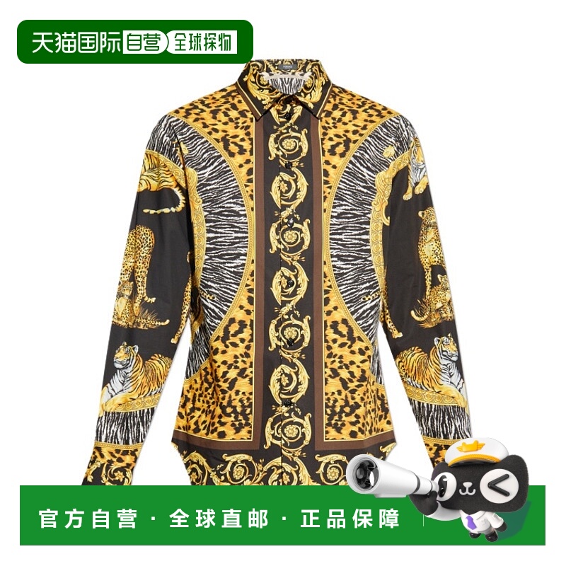 1h可退 欧洲直邮versace 男士 衬衫范思哲长袖