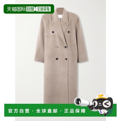 1h可退 香港直邮The Frankie Shop 女士 Gaia 宽松款双排扣羊毛混