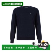 香港直邮Prada 普拉达 男士 1h可退 深蓝羊毛毛衣 UMF146SOOO18DY