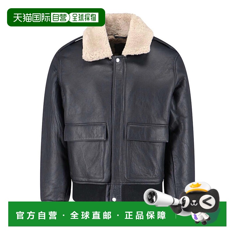 欧洲直邮calvin klein 男士 皮质外套