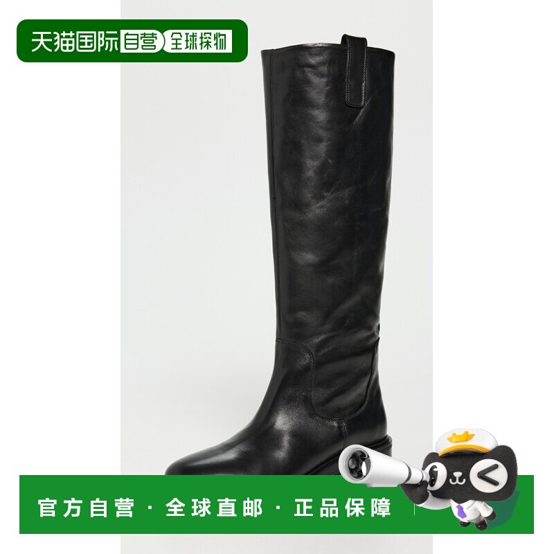 1h可退 香港直邮aeyde 女士 Henry 马靴 black黑色 舒适时尚女靴