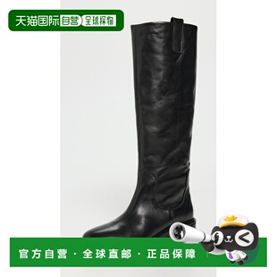 1h可退 香港直邮aeyde 女士 Henry 马靴 black黑色 舒适时尚女靴