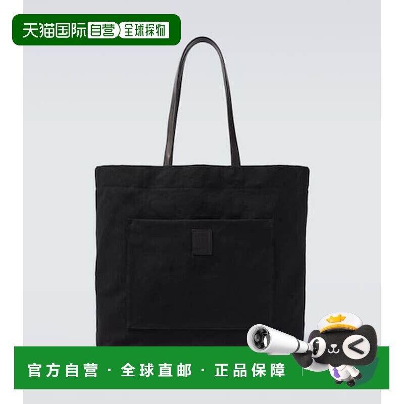香港直邮The Row 男士 Tori 皮革饰边帆布托特包手提包单肩包