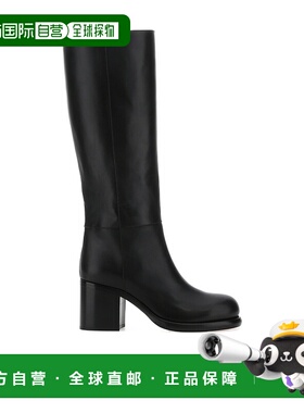 香港直邮Alaia 圆头粗跟长筒靴 AA3O026CK122