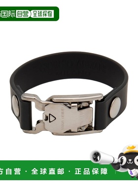 1h可退 香港直邮armani 阿玛尼 男士 手链 black黑色 舒适时尚